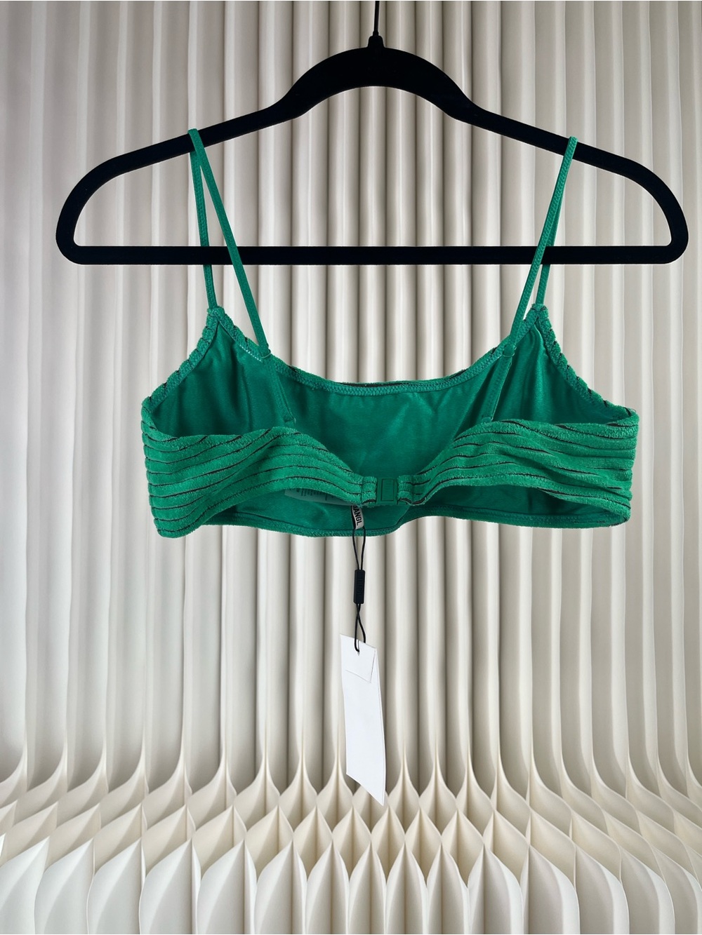 TRIANGL MICA - HUBE GREEN TERRY TOWELLING CROP BIKINI SET - Picture 12 of 16